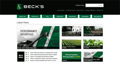 Desktop Screenshot of beckshybrids.com