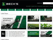 Tablet Screenshot of beckshybrids.com